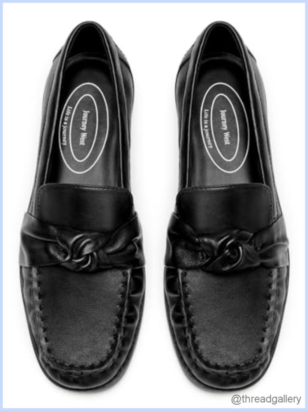 Soft Sheepskin Loafers Knotted Slip-On Leather Flats Non-Slip Sole